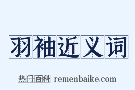 羽袖近义词是什么意思的图片
